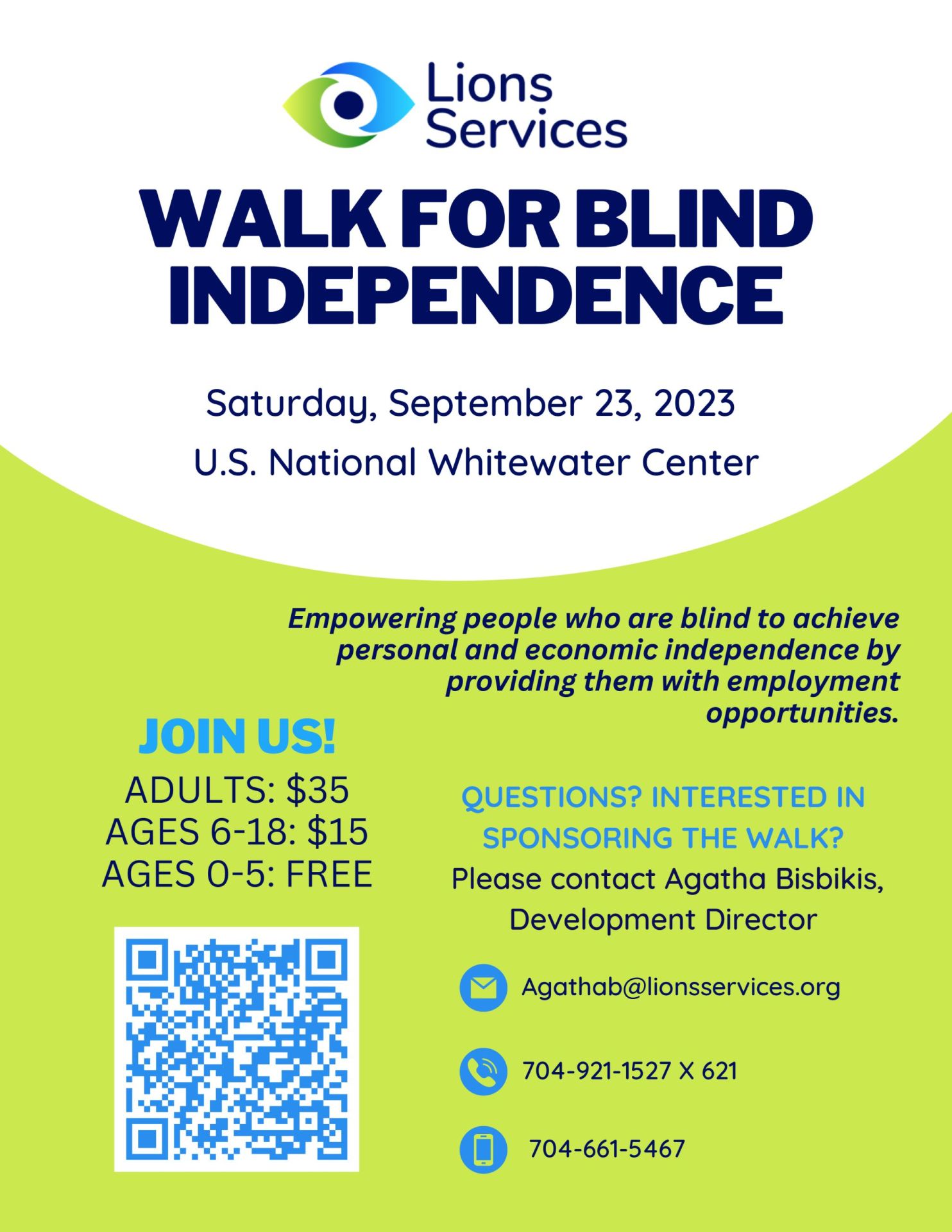 Sept 23, 2023 - WALK FOR BLIND INDEPENDENCE